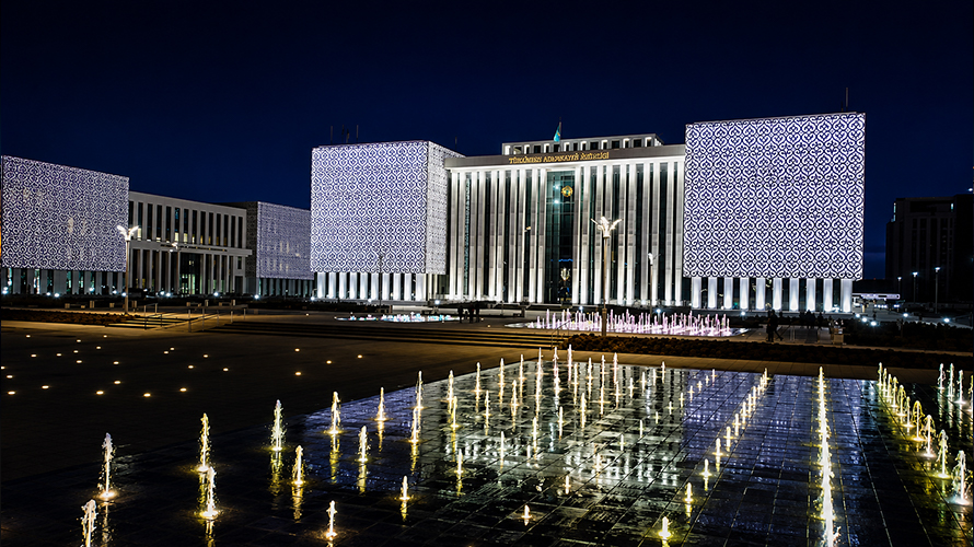 Turkestan central building, Kazakhstan