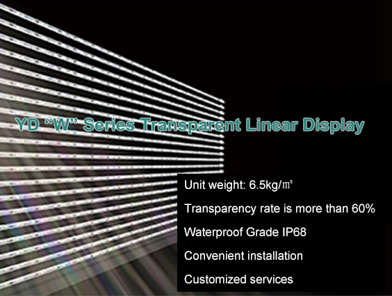 YD “W” series transparent linear display