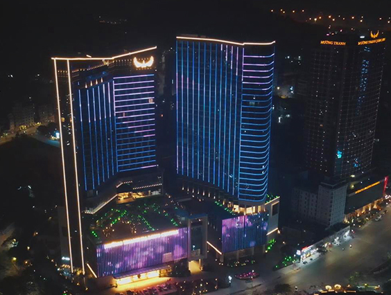 Seaside Lighting at 20 Degrees North Latitude, Muong Thanh Ha Long Centre, Vietnam